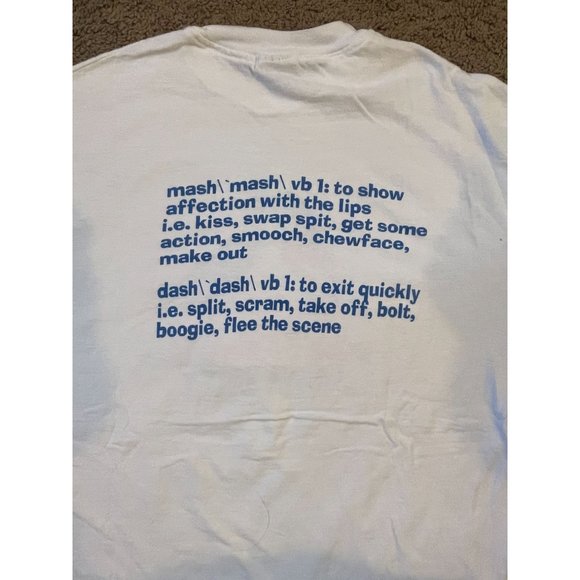 Vintage Rare Depauw University Mash n Dash Funny Tee Shirt - Picture 3 of 4